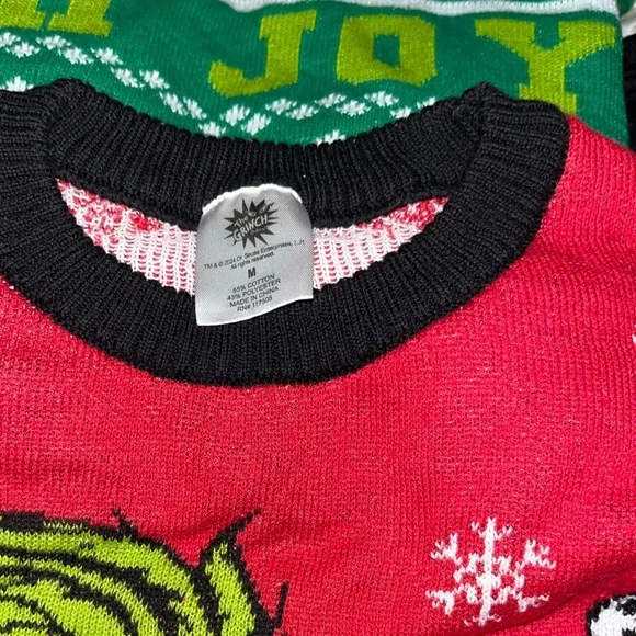 Two Grinch Christmas Sweater Bundle “Oh Joy” and “Grinch and Max” - Picture 4 of 4